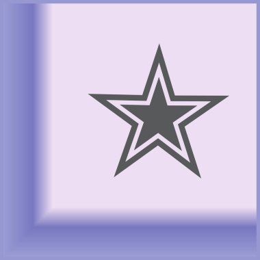 Yıldız izole düz Web telefon simgesi