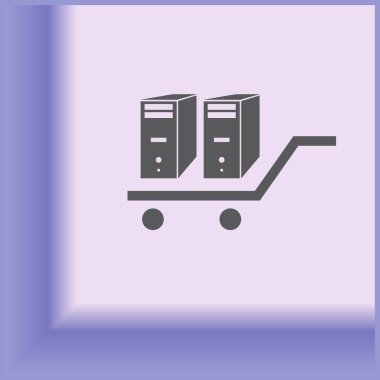 bilgisayar vektör web simgesi