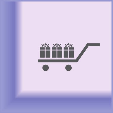 Hediye, hediye, Giftbox izole düz Web telefon simgesi