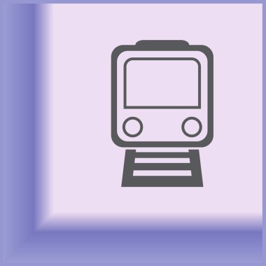 Tren simgesi. vektör tasarımı