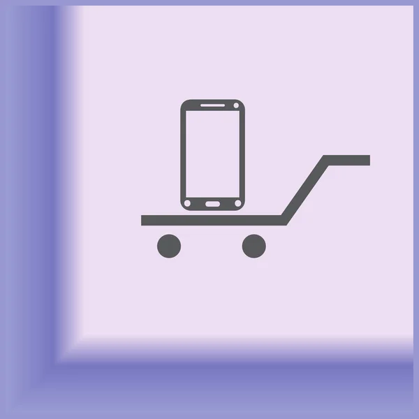 Smartphone ikon, vektor illustration — Stock vektor