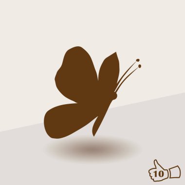 Kelebek simgesi web tasarım