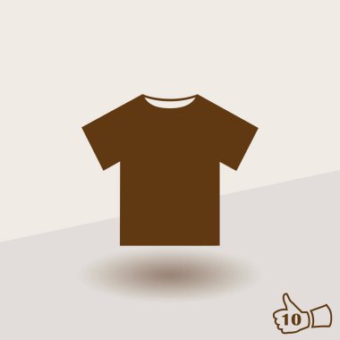 T-shirt simgesi web vektör.