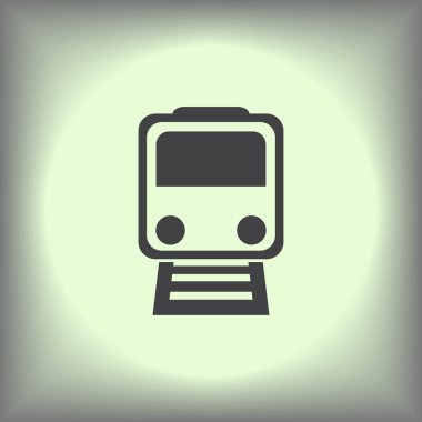 Tren simgesi. Web tasarım stili.