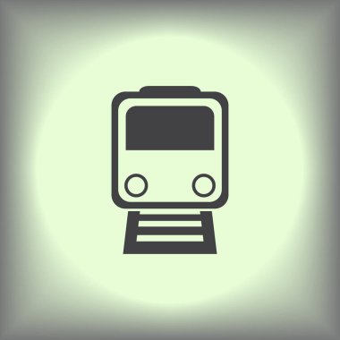 Tren simgesi. Web tasarım stili.