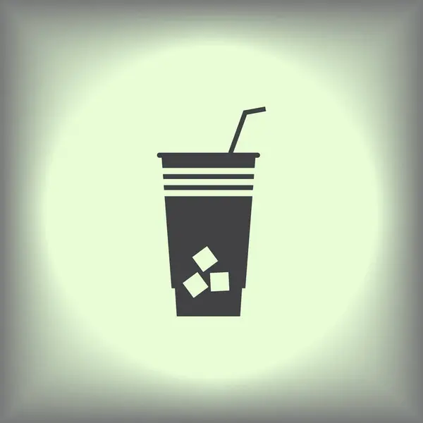 Koffiekopje vector platte pictogram. Kopje thee. Koffiekopje pictogramafbeelding. — Stockvector