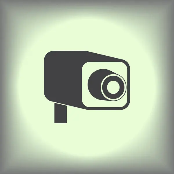 Videokamera-Vektor-Symbol. Webvektorstil. — Stockvektor