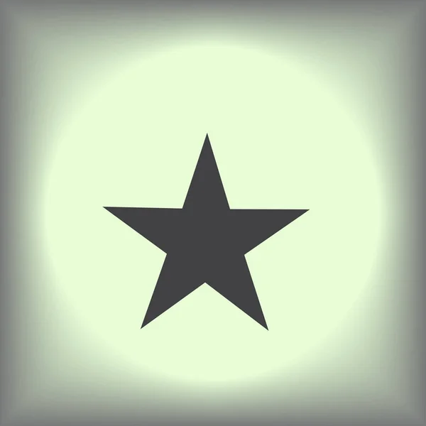 Star Isolated Flat Web Mobile Icon. Векторный стиль . — стоковый вектор