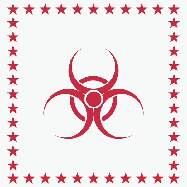 Vector bio hazard ikonen — Stock vektor