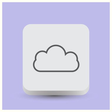 sohbet bulut iletişim simgesi, vektör çizim.