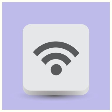 Düz simgesi RSS. vektör çizim