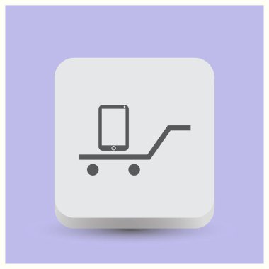 Smartphone Simgesi, vektör illüstrasyonu