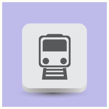 Tren simgesi. Web tasarım stili.