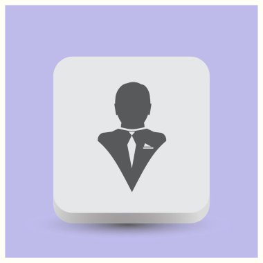 Adam vektör web simgesi.