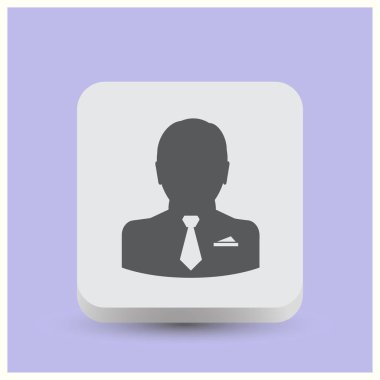 Bilinmeyen erkek kişi illüstrasyon