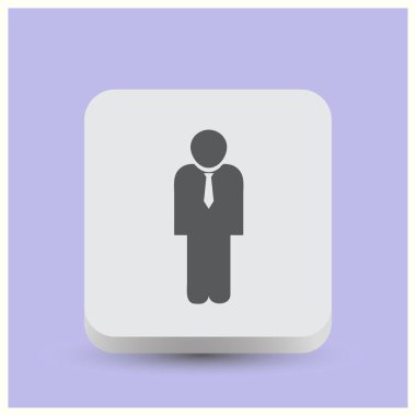 Adam web vektör simgesi.