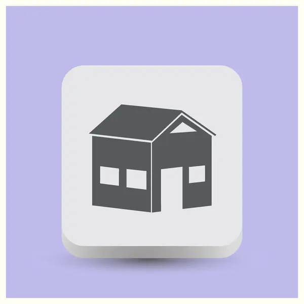 Icono de la casa. Estilo de vector web . — Vector de stock