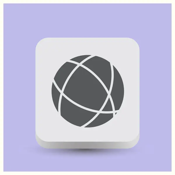 World wide web symbol. Globe. Flat design set. Thank you ribbon. Vector — Stock Vector
