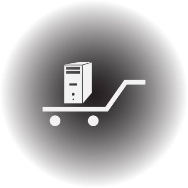 bilgisayar vektör web simgesi