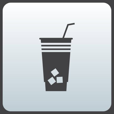 Kokteyl vektör düz simgesi. Çay bardağı. Kahve fincanı simge görüntüsü.