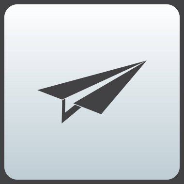 Uçak web tasarım simgesi