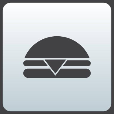 Hamburger web vektör simgesi