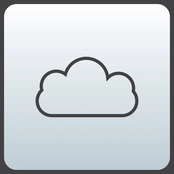 Felhő vektor web icon — Stock Vector