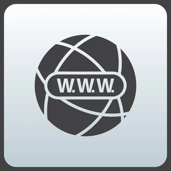 Ícone de vetor globo web — Vetor de Stock