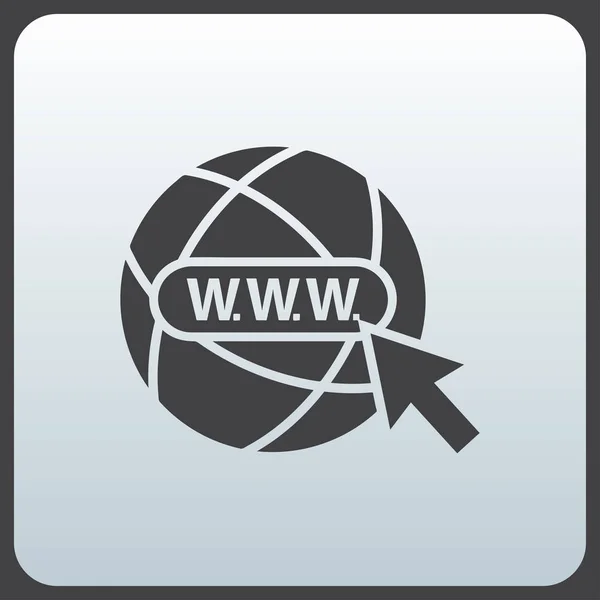 Web wereldbol vector icoon — Stockvector