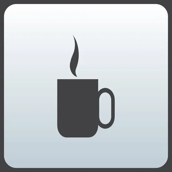 Ícone web xícara de café — Vetor de Stock