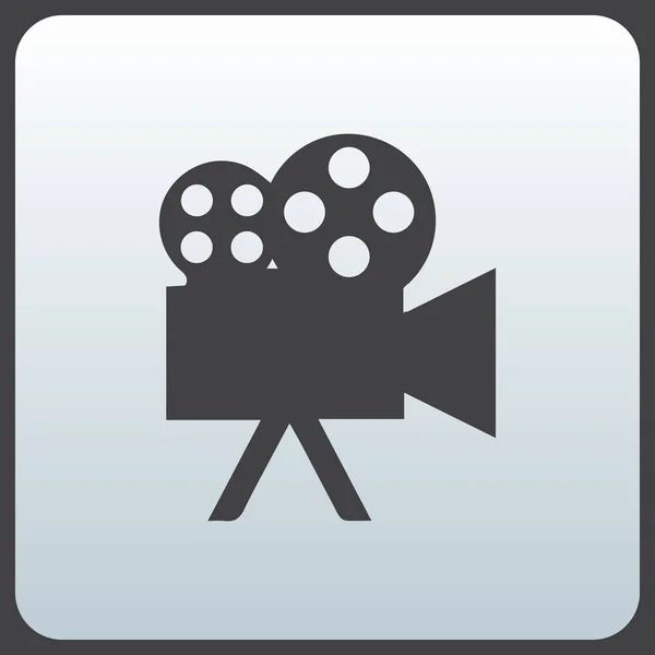 Icône de film, signe vidéo vectoriel, symbole de cinéma isolé — Image vectorielle