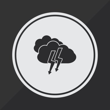 Hava simgesi. Grafik ve web tasarım, Modern basit vektör işareti için stil düz. Internet kavramı. Web sitesi tasarım web düğmesi, hareket eden app için trendy sembolü.