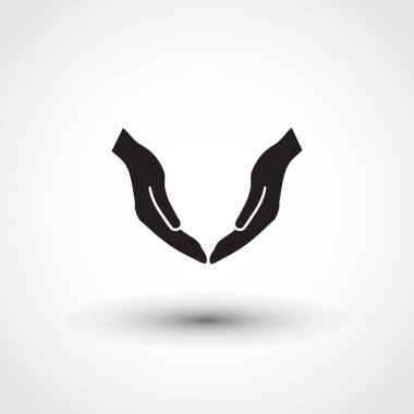 eller simge vektör, düz tasarım en iyi vektör simgesi