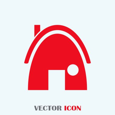 Ev düz simge vektör