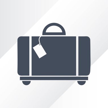 bavul web vektör simgesi