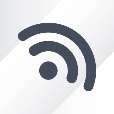 Düz simgesi RSS. vektör çizim