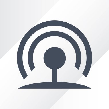 Düz simgesi RSS. vektör çizim
