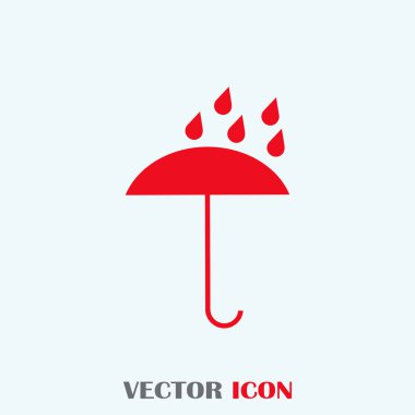 Şemsiye vektör web simgesi