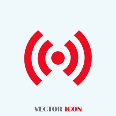 Düz simgesi RSS. vektör çizim