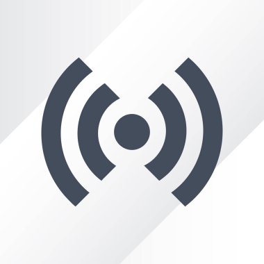 Düz simgesi RSS. vektör çizim