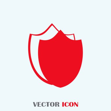 Kalkan vektör web simgesi