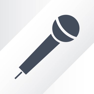 Mikrofon vektör web simgesi