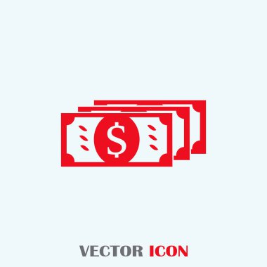 düz dolar işareti simgesi