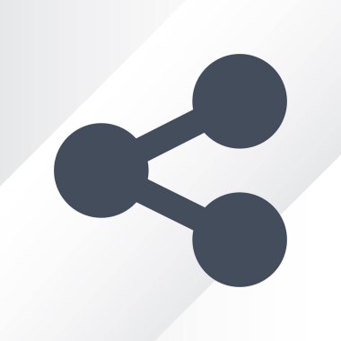 Atom vektör web simgesi.