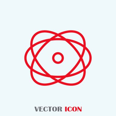 Molekül simgesi. vektör illüstrasyonu