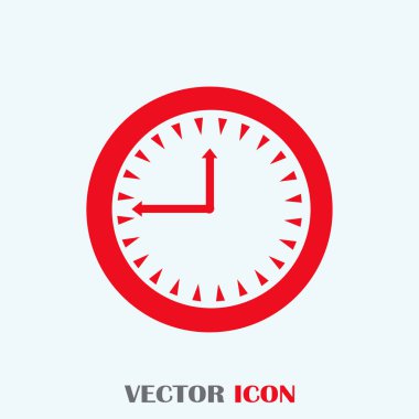 Saat vektör web simgesi