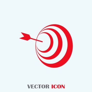 Ok web simge vektör hedefle