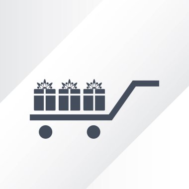 Hediye, hediye, Giftbox izole düz Web telefon simgesi