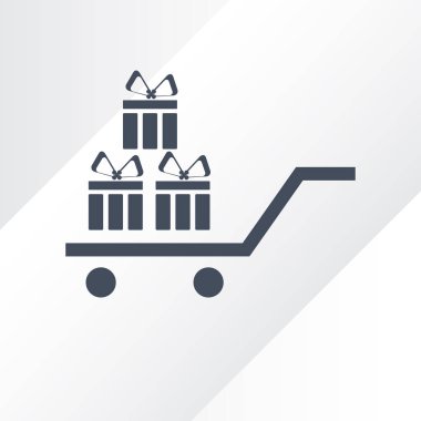 Hediye, hediye, Giftbox izole düz Web telefon simgesi