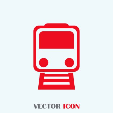 Tren simge vektör, Modern ulaşım işareti, Web sitesi, sosyal medya, kullanıcı arabirimi, mobil uygulaması, Eps10